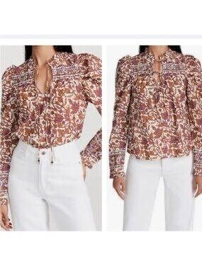Love the Label floral print blouse sz S